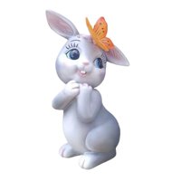 Bothyi - Estatua De Jardín Con Luz De Mariposa Resistente Al Agua Para Decoración De Patio Trasero Gris