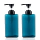thumbnail image 1 of Dispensador de loción de plástico cuadrado rellenable, 2 unidades, 450 ml/15,2 oz, para aceites esenciales, jabón, loción y champú., 1 of 5
