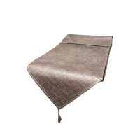 Oem - Mantel Camino De Mesa Con Pompon Cuero Sintetico 180X35Cm