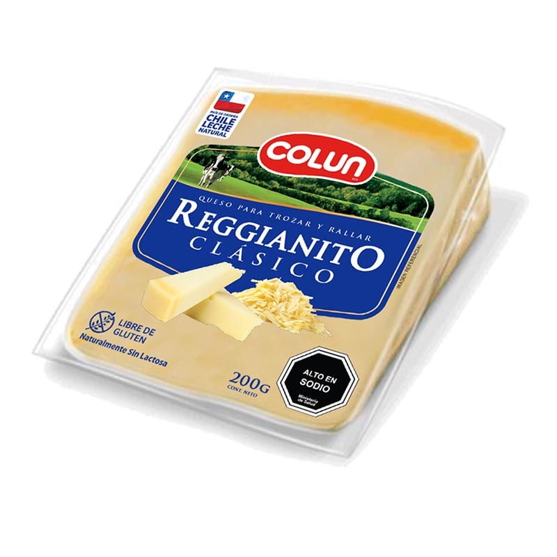 Queso Reggianito Trozo 200 g Colun