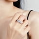 thumbnail image 5 of Anillos de Compromiso de Moissanita para Mujer 1 Uds Corte Asscher Color D VVS1 Anillos de Boda de Diamante Moissanita Aniversario Promesa Anillos de Plata Esterlina para Mujer con Certificado, 5 of 9
