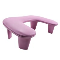 Magideal - Soporte Para Reposabrazos De Uñas En Forma De U, Soporte De Mano Para Reposabrazos Con Cojín Para Uñas, Transpirable, Extraíble, Técnico De Uñas Perso Rosa