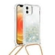 thumbnail image 1 of Funda FOXDOCK para iPhone 12 con Cuerda Ajustable, Brillo Líquido, Protección Antigolpes y Lente – Ideal para Regalo, 1 of 6
