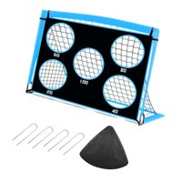 Magideal - Portería De Fútbol Para Patio Trasero, Portería De Partido De Fútbol, Práctica De Portería De Fútbol, Red De Fútbol Para Juegos, Parque Infantil D Azul 120Cm De Largo