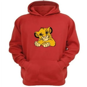 Genérico - Polerón Canguro El Rey De La Selva Rojo Talla M Unisex