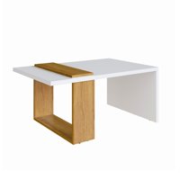 Be Design - Mesa De Centro Nórdica Boho Blanco Miel 90Cm