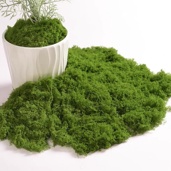 Musgo artificial Fancypost 150 g – Decoración verde para manualidades