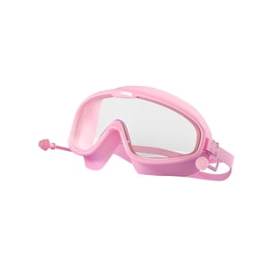 Ioensy - Gafas De Natación Gafas De Natación Gafas De Buceo De Marco Grande Con Tapones Para Los Oídos Rosa Transparente En Caja
