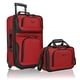 thumbnail image 1 of Set de equipaje U.S. Traveler Rio Rugged Fabric de tela expandible rojo, 1 of 8