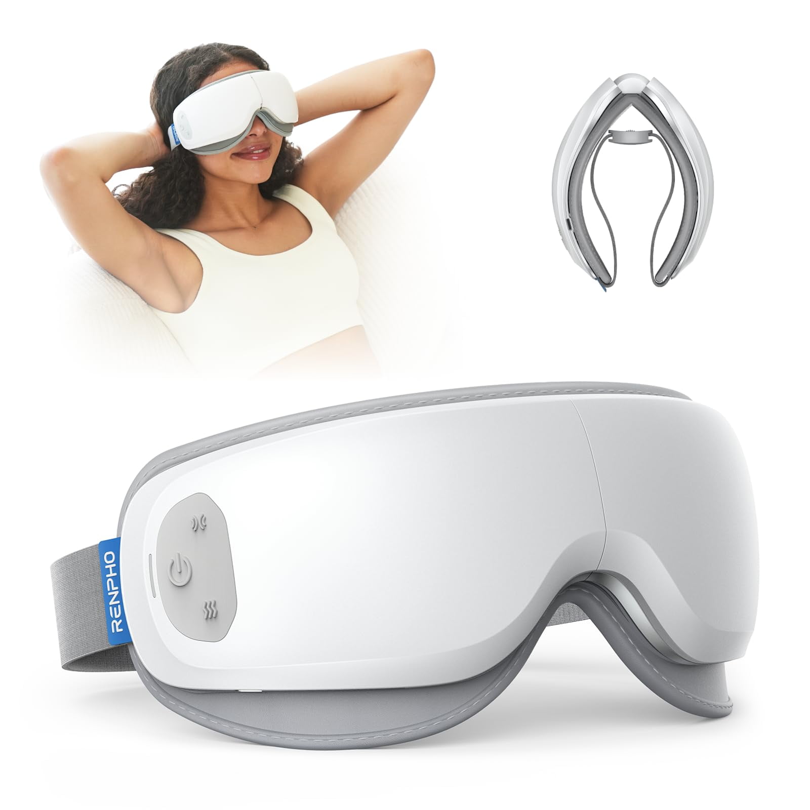 Masajeador De Ojos Renpho Eyeris Zen Con Calor Para Migrañas Y Sueño
