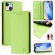 thumbnail image 1 of Funda Billetera con Soporte para iPhone 15 Plus Bloqueo RFID Plegable Verde claro, 1 of 6