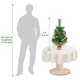 thumbnail image 5 of Árbol de Navidad Uten Miniflocado en forma de nieve, 60 cm, con base, 5 of 7