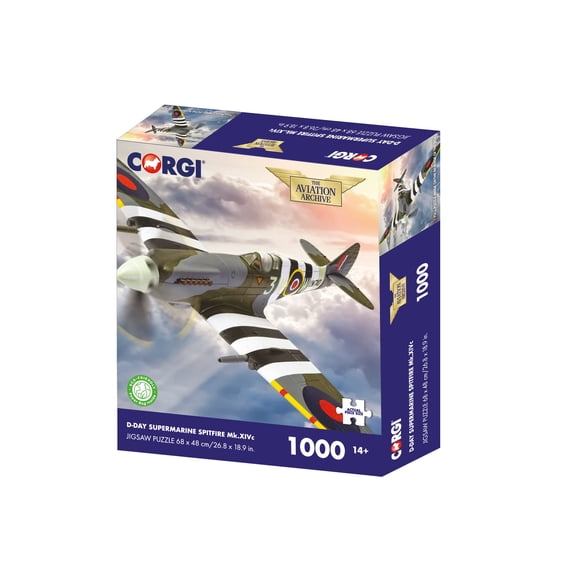 Rompecabezas Corgi Día D Supermarine Spitfire MK XIVc 1000 piezas