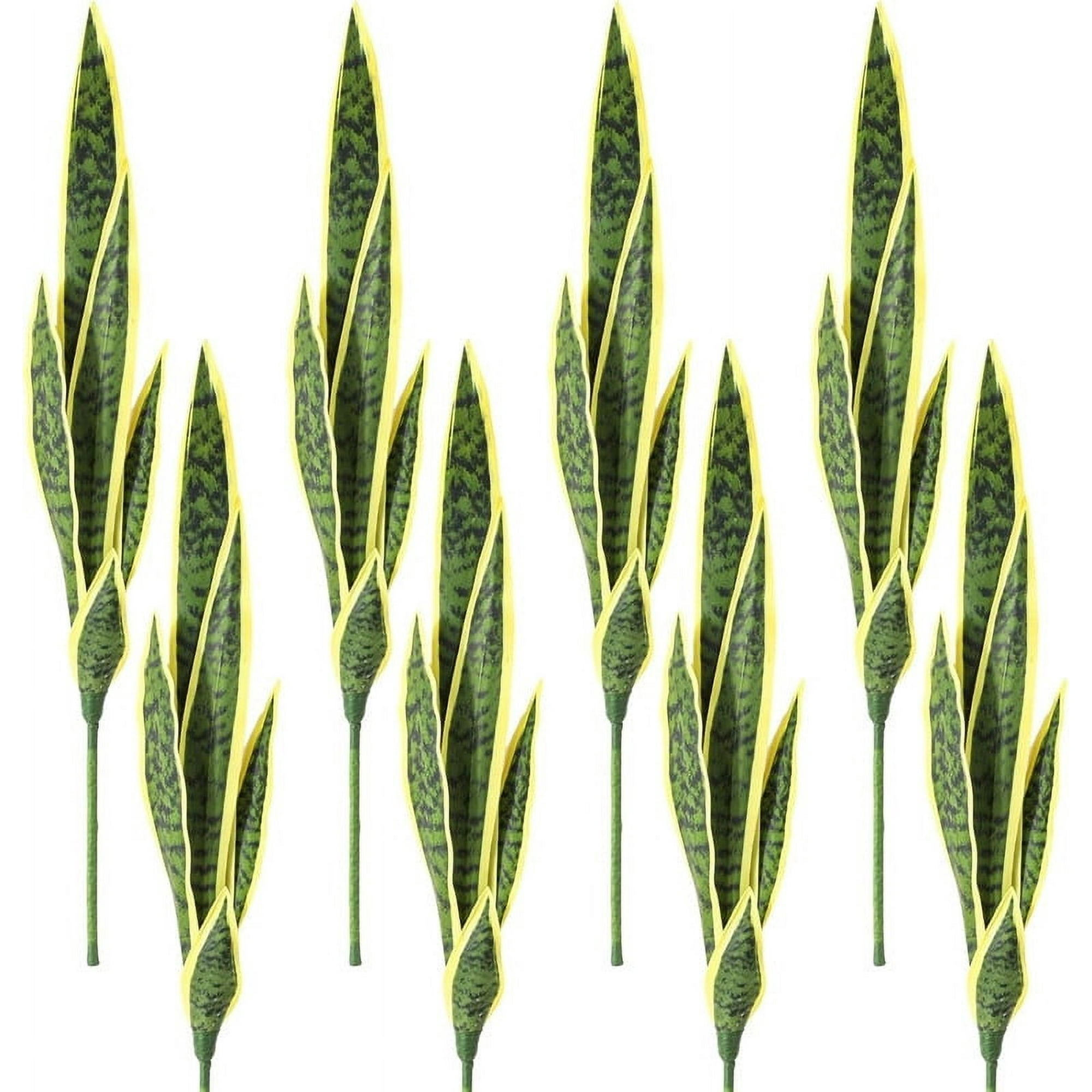 Genérico - Set 2 Flor Planta Serpiente Hogar Jardin Tienda Realista Lau