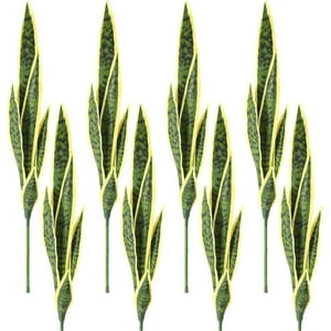 Genérico - Set 2 Flor Planta Serpiente Hogar Jardin Tienda Realista Lau