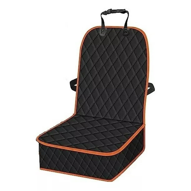 funda Protectora Para Autos, Cubre Asiento Para Mascotas negro borde damasco