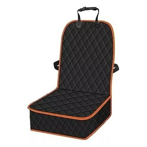 Defensor Forever - Funda Protectora Para Autos, Cubre Asiento Para Mascotas Negro Borde Damasco