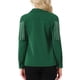 thumbnail image 3 of INSPIRE CHIC Camisa Occidental de Flecos para Mujer de Manga Larga con Botones, Blusa con Ribete de Borlas y Cuello Abatible Verde Oscuro M, 3 of 6