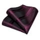thumbnail image 4 of Corbata hombre formal seda con paño y colleras Uva Negra, 4 of 5