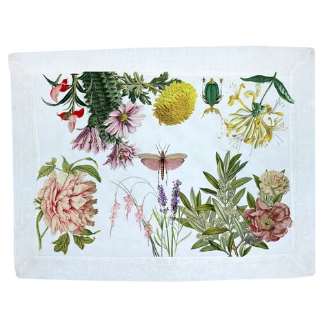 Tuyo Print - Set 4 Individuales Velo Organza Botánica