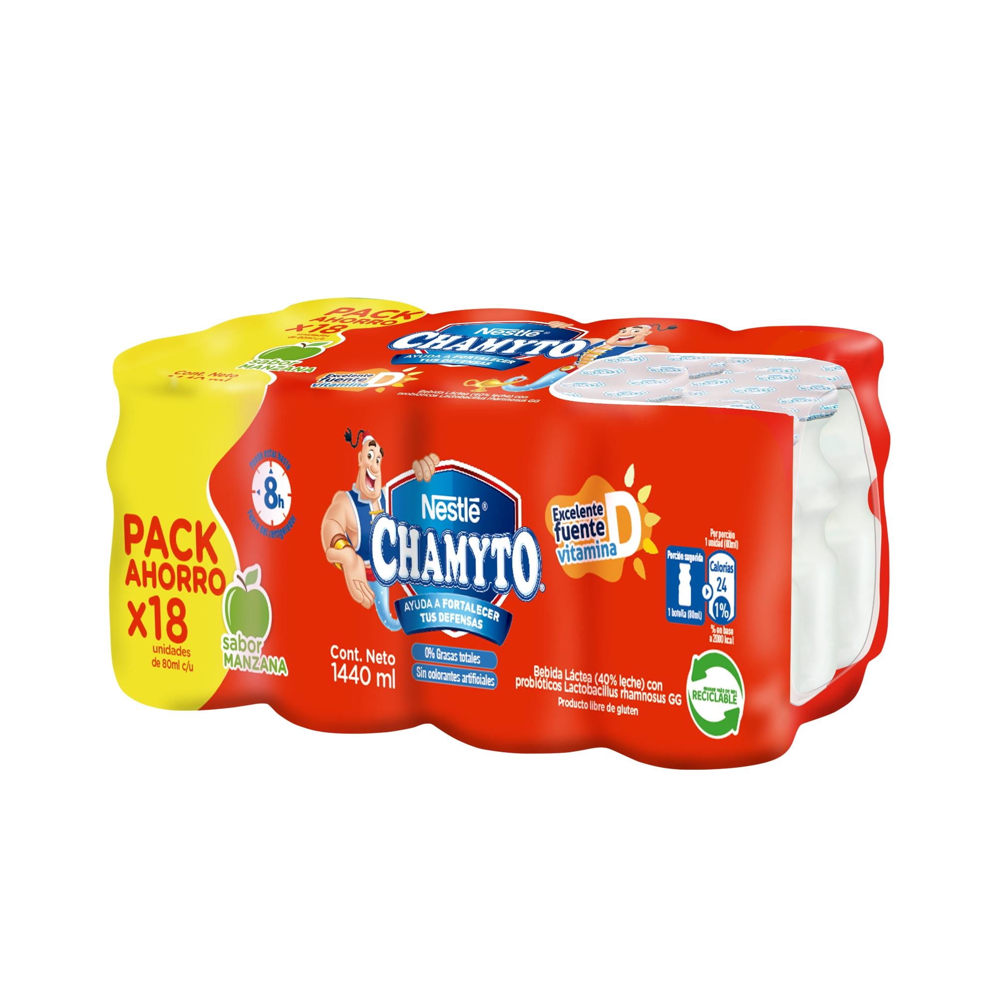 Probiótico Manzana Multipack 18un 8 ml Chamyto