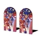 thumbnail image 1 of Sundrop y Moondrop: Batalla de Jefes Sujetalibros decorativos temáticos, tope para estantería con base antideslizante, uso dual para hogar y oficina - 2 piezas, 1 of 6