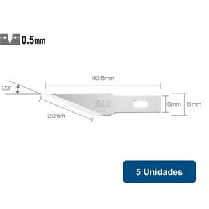 Olfa - Repuesto Cuchillo Lápiz Kb-4-S/5 5Un.