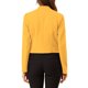 thumbnail image 3 of INSPIRE CHIC Traje de Maestra para Regreso a Clases de Mujer Chaqueta de Oficina de Trabajo Blazer Sin Cuello Traje Casual de Negocios Blazer Corto S Amarillo, 3 of 8