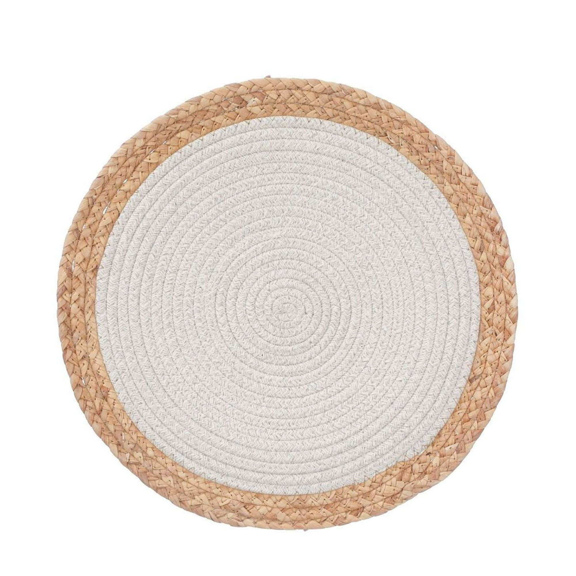 Oem - Individual Mantel De Mesa Individual Mimbre Blanco