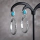 thumbnail image 1 of Gorgeous Women's Gemstone Turquoise & Zircon Inlaid Stud Earrings - A Stylish Accessory!, 1 of 5