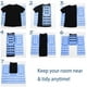 thumbnail image 5 of Tabla para doblar ropa, 56 x 68 cm, para camisetas, vestidos, pantalones y toallas (azul), 5 of 5