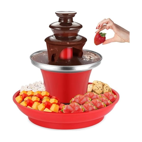 Click Ventas - Mini Fuente De Fondue De Chocolate 3 Niveles Olla Calentar