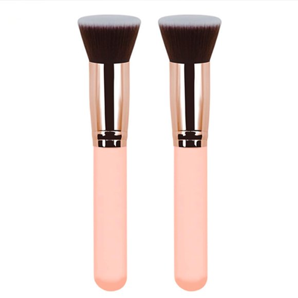 Pinceles de Maquillaje Reazana 2 pzs 16 cm para Polvo y Rubor