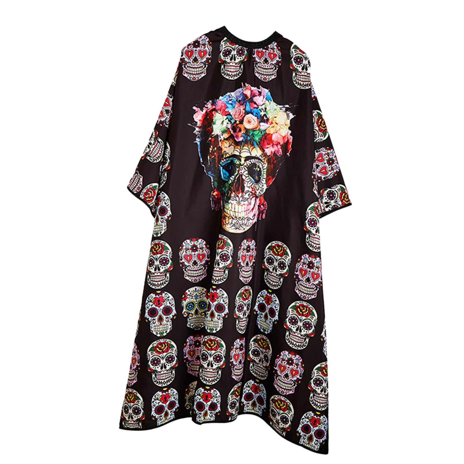 Magideal - Capa Impermeable Para Peluquero, Capa Para Corte De Pelo, Antiestática, Ajustable, Tamaño Genérico Para Reutilizable, Fácil De Limpiar, Grande , Negro C 140x160cm