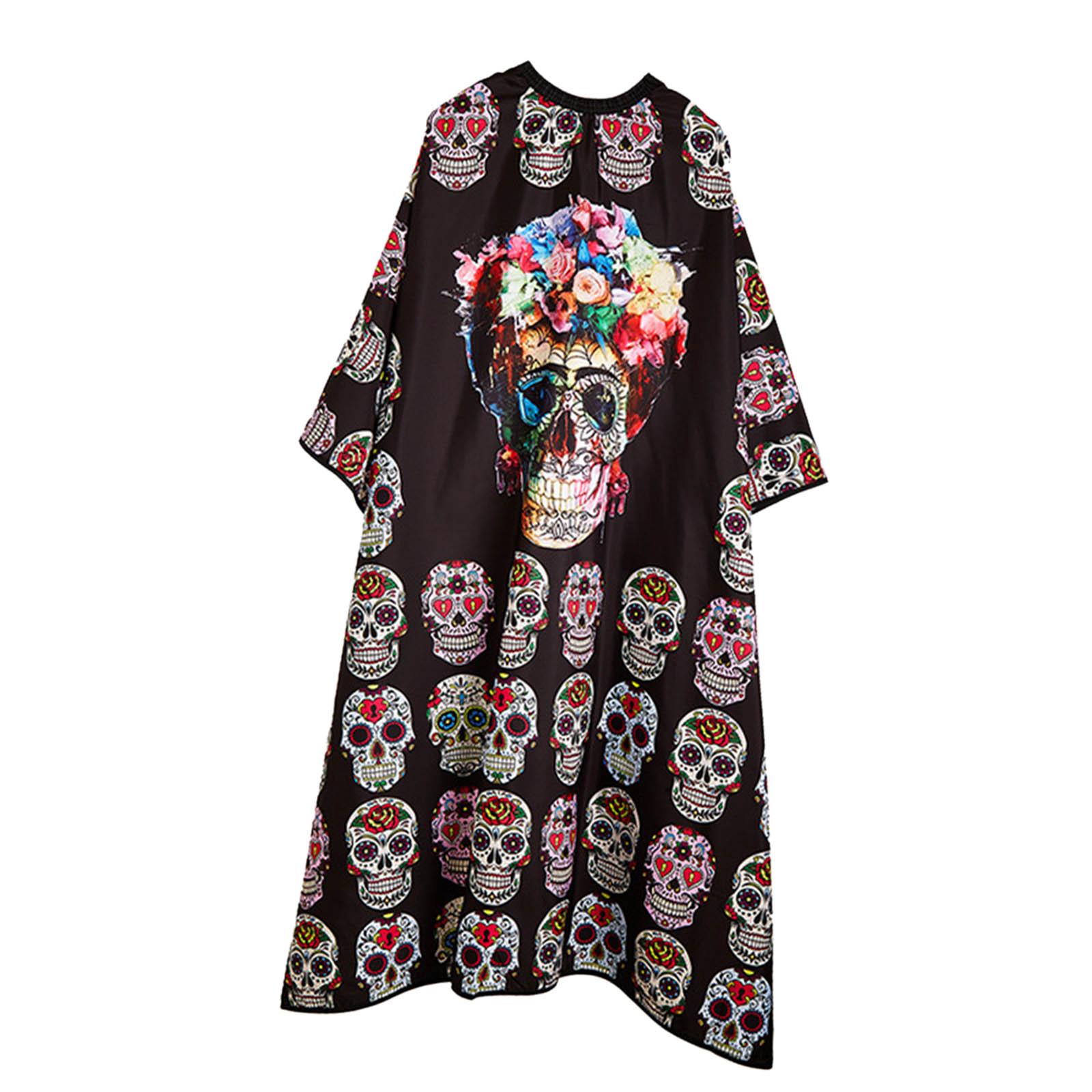 Magideal - Capa Impermeable Para Peluquero, Capa Para Corte De Pelo, Antiestática, Ajustable, Tamaño Genérico Para Reutilizable, Fácil De Limpiar, Grande , Negro C 140X160Cm