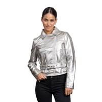 Todopiel - Chaqueta Chg82 Ecocuero Plateado