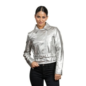 Todopiel - Chaqueta Chg82 Ecocuero Plateado