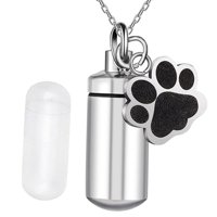 Magideal - Urnas Para Cenizas De Mascotas, Urnas Conmemorativas Que Se Pueden Abrir, Paz Y Comodidad, Urnas Para Cenizas De Perros, Urnas Conmemorativas De Crema , Colgante