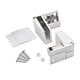 thumbnail image 1 of Bisagra Para Puerta De Vidrio, Bisagras Para Gabinete, Resistente Con Tornillos, Armario, Armario, Plata, 1 of 5