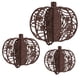 thumbnail image 2 of 3x Calabazas Decorativas Calabazas Decorativas Para Otoño Acción De Gracias Mesa Marrón, 2 of 5