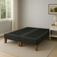 thumbnail image 2 of Base De Cama 2 Plazas Gris Grafito En Lino, 2 of 2