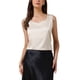 thumbnail image 1 of INSPIRE CHIC Tops de satén para mujer con cuello en V, sin mangas, casual y elegante, camisola de seda, talla S, color champán, 1 of 6