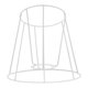 thumbnail image 2 of Soporte De La Cubierta De La Lámpara Del Marco De La Pantalla De La Lámpara Para La Campana De La Sala De Estar Del Hogar De La Casa De Té 12cmx17cmx16cm, 2 of 5