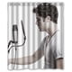 thumbnail image 1 of Cortina de ducha de diseño íntimo de Darren Criss, juego de cortinas de baño con ganchos, tamaño 60 x 72 pulgadas, 1 of 3