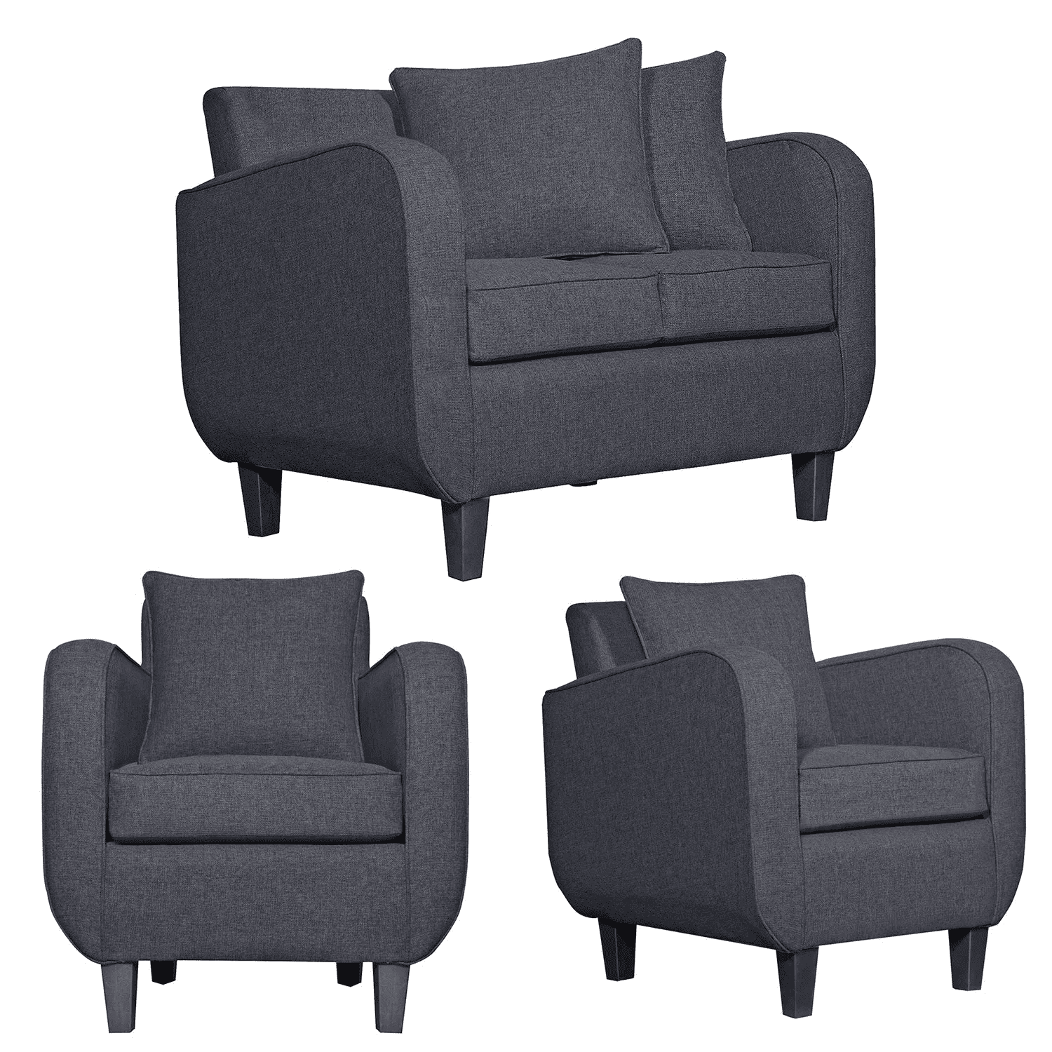 Ruzam Mobel - Juego De Living 2-1-1 Cronos Marengo