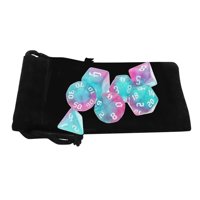 Bothyi - Paquete De 7 Dados Poliédricos Set D4-D20 Juguetes De Fiesta Para Juegos De Mesa Dnd Rpg Púrpura