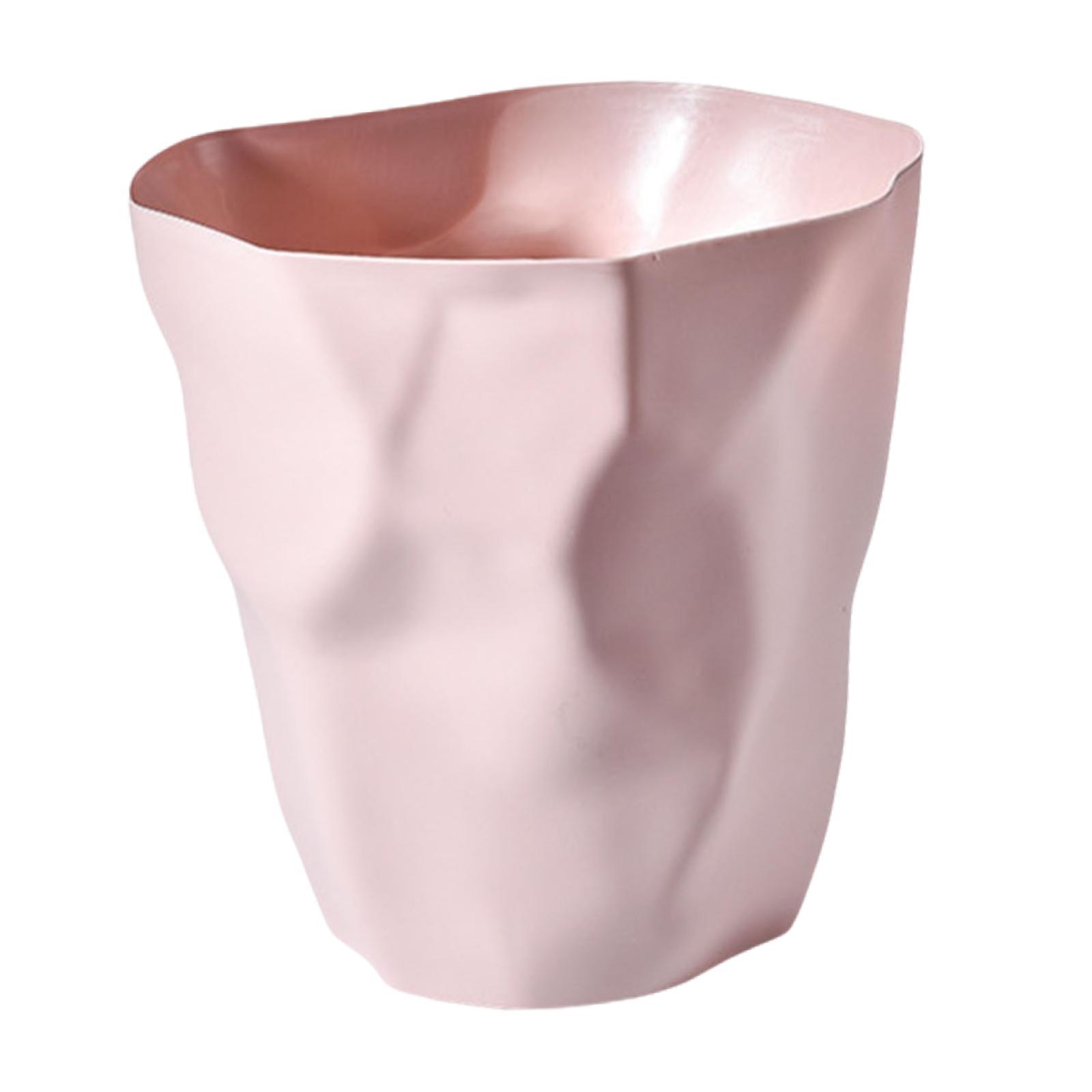 Bothyi - Papelera Sin Tapa, Decoración Del Hogar, Papelera Para Sala De Estar, Sala De Manualidades, Oficina, Rosa
