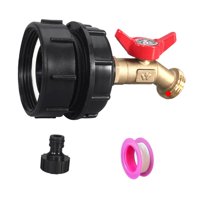 Magideal - Adaptador De Contenedor Ibc Adaptador De Contenedor Ibc Para Manguera De Jardín, Adaptador De Rosca Fina Versátil De 2,44 ""Para Tanques De Agua De 100 5 Piezas