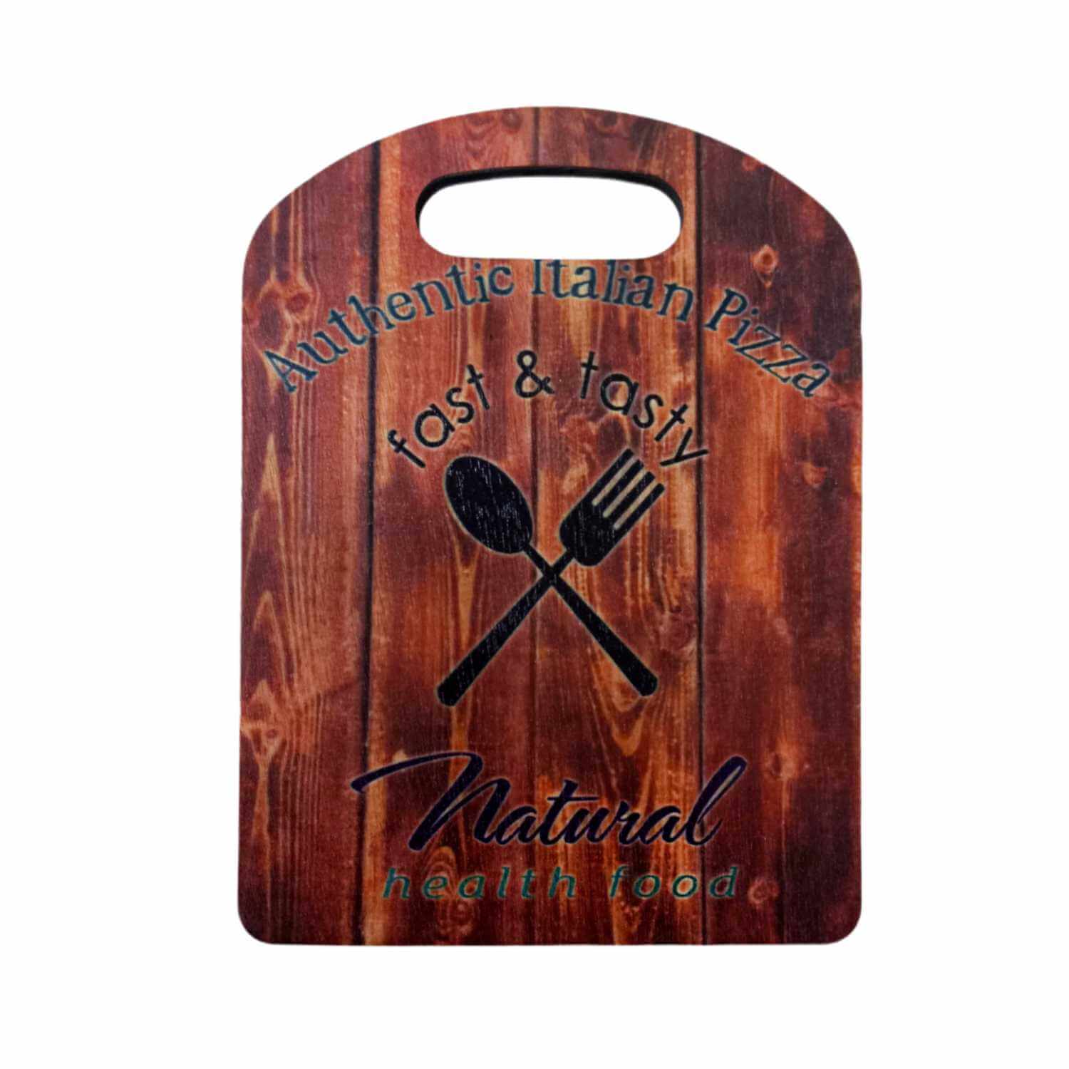 Concepts Life - Tabla Para Cocktail Madera 22X16 Cm Natural Italian Pizza