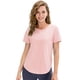 thumbnail image 1 of Camiseta de yoga de manga corta para mujer, elástica y atlética, para entrenamiento, color rosa, 1 of 5